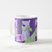 アイリススクラップブックマグ コーヒーマグカップ (正面左)