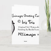 アイリストリオグリーティングカード カード (裏面)