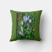 アイリスハミングバード枕 クッション (裏面)