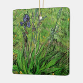 アイリスバイビンセントゴッホヴィンテージガーデンファインアート セラミックオーナメント (左)