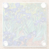 アイリスバイビンセント・ヴァン・ゴッホ ガラスコースター (裏面)