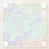 アイリスバイビンセント・ヴァン・ゴッホ ガラスコースター (裏面)