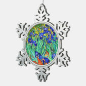 アイリスバイビンセント・ヴァン・ゴッホ スノーフレークピューターオーナメント (右)