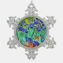 アイリスバイビンセント・ヴァン・ゴッホ スノーフレークピューターオーナメント