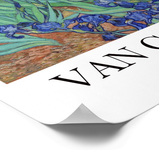 アイリスバイビンセント・ヴァン・ゴッホ ポスター (角)