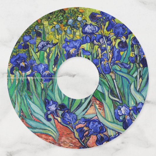 アイリスバイビンセント・ヴァン・ゴッホ ワイングラスタグ (正面)