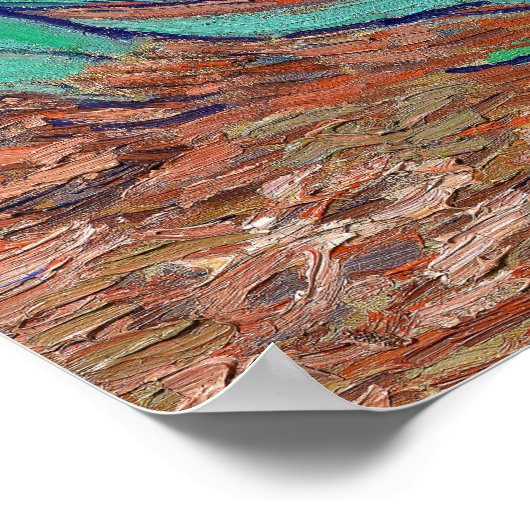 アイリスバイヴァンゴッホア絵画ート ポスター (角)