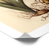 アイリスバルブスボタニカルプリント ポスター (角)