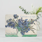 アイリスバンゴッホお祝い葬儀 招待状 (スタンド正面)