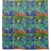 アイリスビンセントゴッホフラワーズファインアート絵画ズ シャワーカーテン (正面)