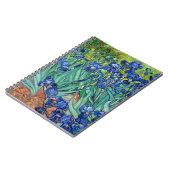 アイリスビンセントゴッホフラワーフィールド絵画ズアート ノートブック (左側)