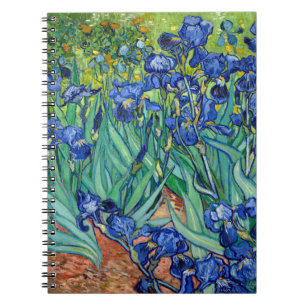 アイリスビンセントゴッホフラワーフィールド絵画ズアート ノートブック