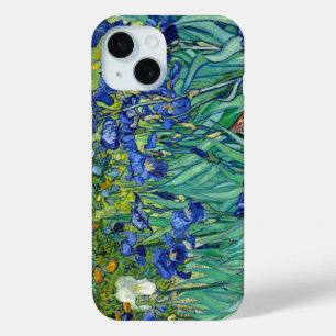アイリスビンセントゴッホフラワーフィールド絵画ズアート iPhone 15ケース