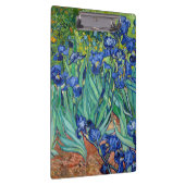 アイリスビンセントゴッホフローラ絵画ヴィンテージ クリップボード (右)