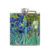 アイリスビンセントゴッホフローラ絵画ヴィンテージ フラスク (裏面)