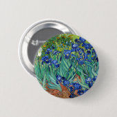 アイリスビンセントゴッホフローラ絵画ヴィンテージ 缶バッジ (正面&裏面)
