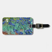 アイリスビンセントゴッホブルーフラワーズランドスケープアート ラゲッジタグ (正面横)