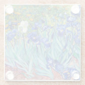 アイリスビンセント・ヴァン・ゴッホ ガラスコースター (裏面)