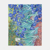 アイリスビンセント・ヴァン・ゴッホ フリースブランケット (正面)