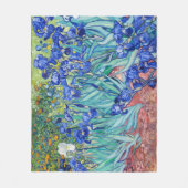 アイリスビンセント・ヴァン・ゴッホ フリースブランケット (正面)
