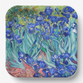 アイリスビンセント・ヴァン・ゴッホ ペーパープレート (正面)