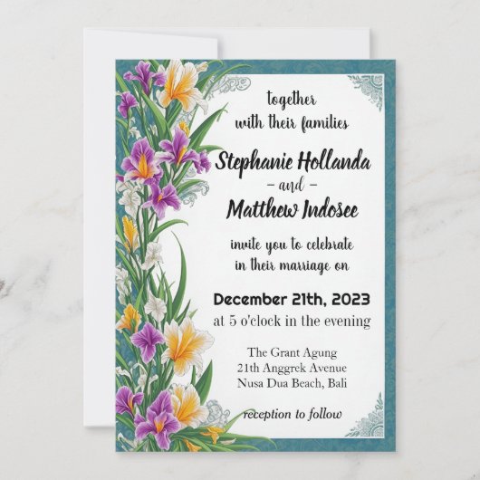 アイリスフェイスウィズウィズエターナルラブロイヤリティつながり 招待状 (正面)