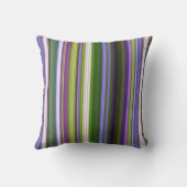 アイリスフラズパープルとグリーンストライプ クッション (裏面)