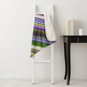 アイリスフラズパープルとグリーンストライプ シェルパブランケット (インサイチュ)