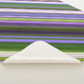 アイリスフラズパープルとグリーンストライプ シェルパブランケット (3/4)