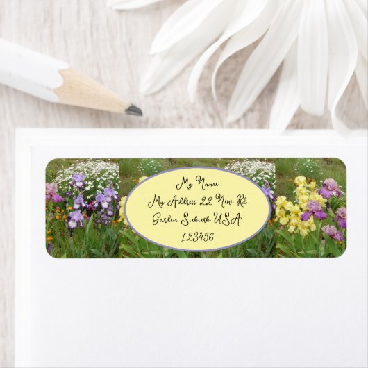 アイリスフラワーアイリスフラワーフローラコテージ園 ラベル (インサイチュ)