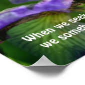 アイリスフラワーアティートメント感動的引用文 ポスター (角)