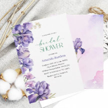 アイリスフラワーウォーターブライダルシャワー