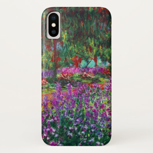 アイリスフラワーガーデンクロードモネファインアート Case-Mate iPhoneケース (裏面)