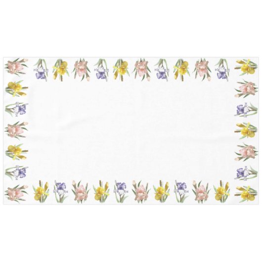 アイリスフラワーガーデン テーブルクロス (正面(横))