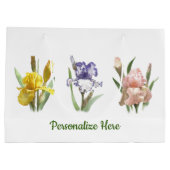 アイリスフラワーガーデン ラージペーパーバッグ (裏面)