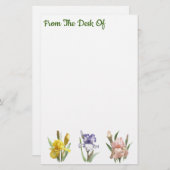 アイリスフラワーガーデン 便箋 (正面/裏面)