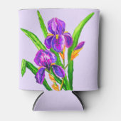 アイリスフラワークーラーボックスまたは色の選択 缶クーラー (正面)