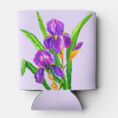 アイリスフラワークーラーボックスまたは色の選択 缶クーラー (裏面)