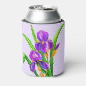 アイリスフラワークーラーボックスまたは色の選択 缶クーラー (缶裏面)