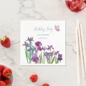 アイリスフラワーズバースデーパーティー スタンダードカクテルナプキン (インサイチュ)