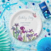 アイリスフラワーズバースデーパーティー ペーパープレート (パーティー)