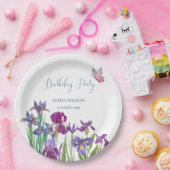 アイリスフラワーズバースデーパーティー ペーパープレート (パーティー)
