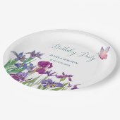 アイリスフラワーズバースデーパーティー ペーパープレート (アングル)