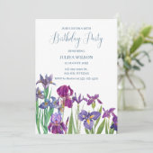 アイリスフラワーズバースデーパーティー 招待状 (スタンド正面)