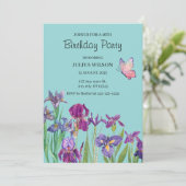 アイリスフラワーズバースデーパーティー 招待状 (スタンド正面)