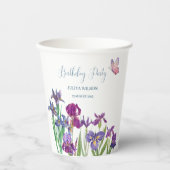 アイリスフラワーズバースデーパーティー 紙コップ (正面)