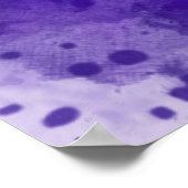 アイリスフラワーパープルウォーター ポスター (角)