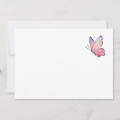 アイリスフラワーフォト誕生日 サンキューカード (裏面)