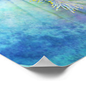 アイリスフラワーマクロ写真ウォールアート ポスター (角)