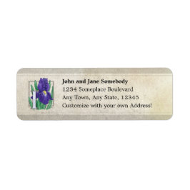 アイリスフラワーモノグラム ラベル